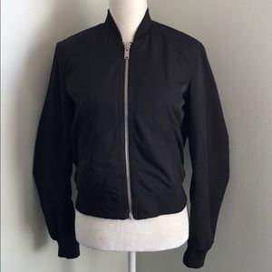 DIVIDED H&M | Black Bomber Jacket Size 2 Padded